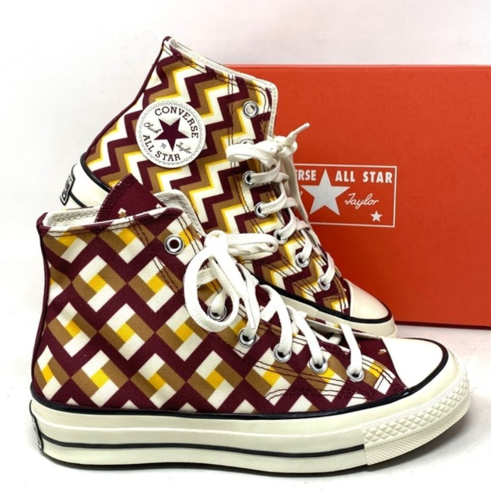 Converse Chuck 70 High Sneakers Skate For Women Shoes Multicolor Canvas A04304C